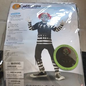 Halloween creepy clown costume